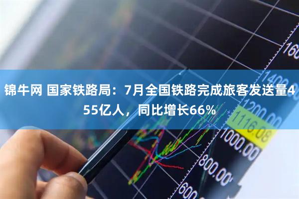 锦牛网 国家铁路局：7月全国铁路完成旅客发送量455亿人，同比增长66%