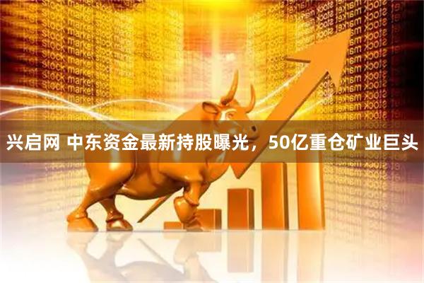兴启网 中东资金最新持股曝光，50亿重仓矿业巨头
