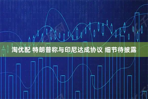 淘优配 特朗普称与印尼达成协议 细节待披露